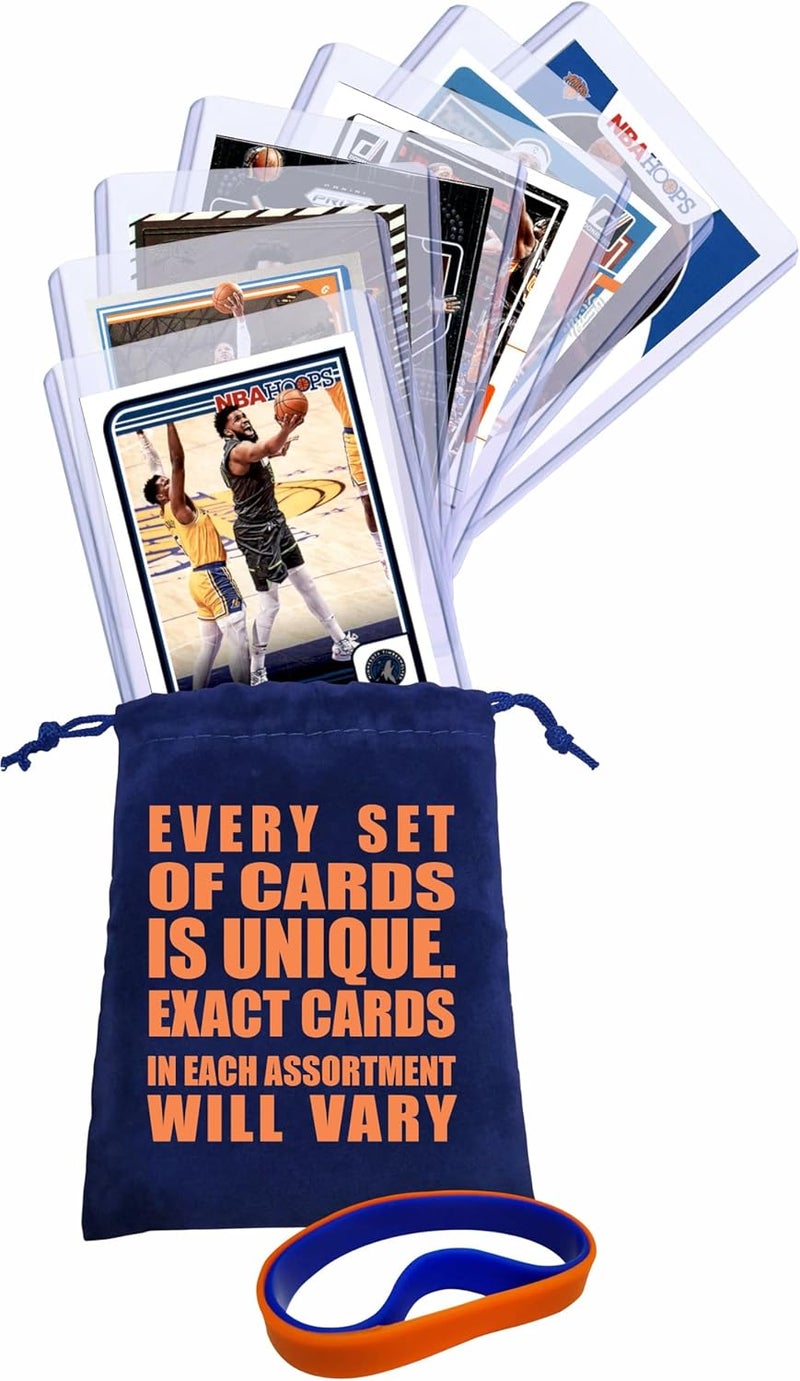 Chaser New York Knicks Cards: Karl-Anthony Towns, Jalen Brunson, Mikal Bridges, OG Anunoby, Josh Hart, Mitchell Robinson, Patrick Ewing ASSORTED Basketball Stars & GOATs Trading Cards and Wristbands Gift Pack - Image 5